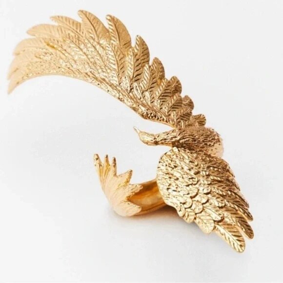 New Zara Gold Phoenix Cuff Bracelet ✨✨ With Gift Box 🎁 - Picture 3 of 8